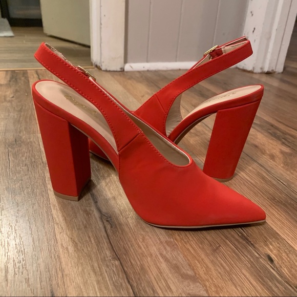 EUC✨ | Red Chunky Heels - Picture 2 of 8